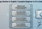 app review in english complete beginner to pro guide