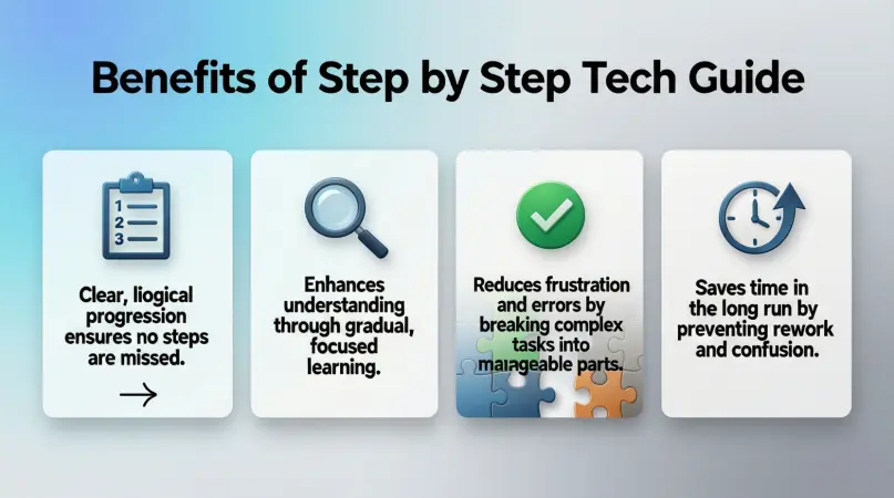 benefits of step by step tech guide