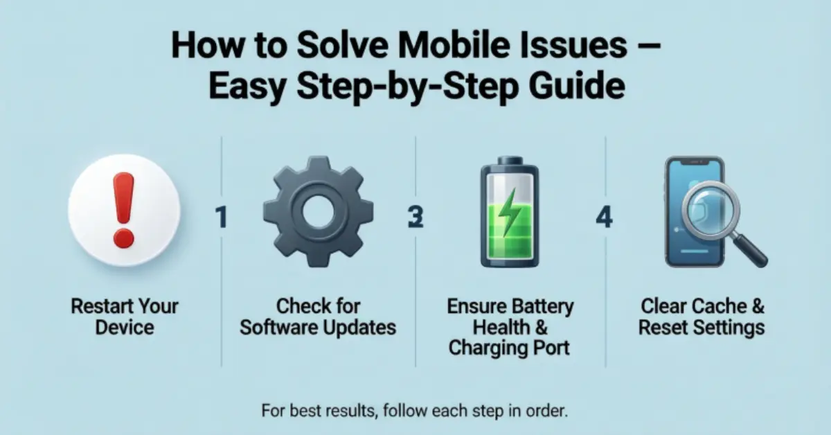 How To Solve Mobile Issues – Easy Step-by-Step Guide