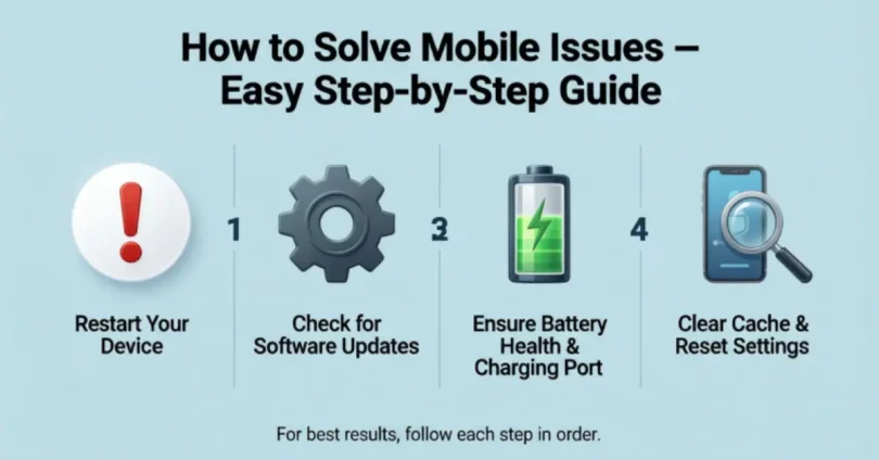 how to solve mobile issues – easy step-by-step guide