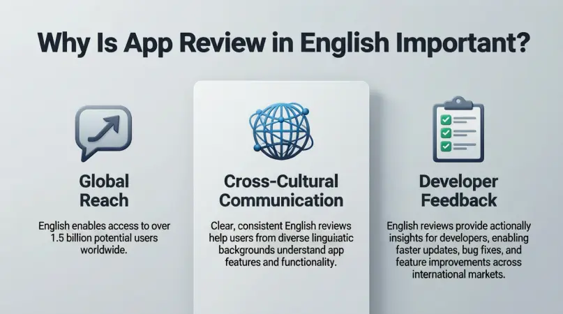 why Is app review in english important