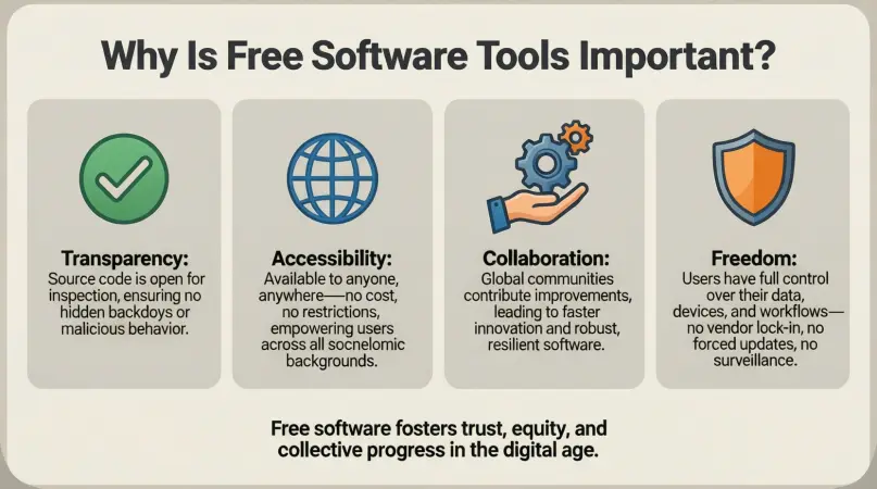 why is free software tools important
