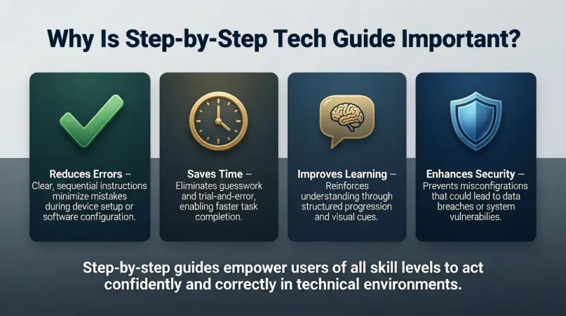 why is step by step tech guide important